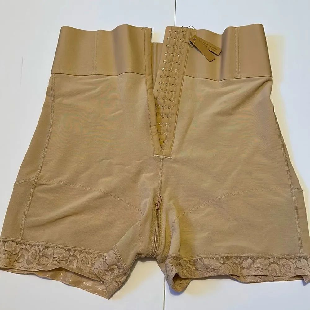 NEW SHARELLX air slim mid waist body sculpting shorts size 5XL